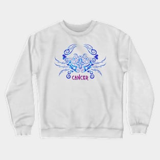 Vibrant Zodiac Cancer Crewneck Sweatshirt